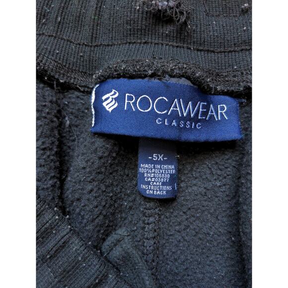 Womans Rocawear Classic Sweatpants Joggers Pants Size 5X Black Embroidered Logo - Picture 9 of 12